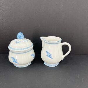 Villeroy & Boch Casa Azul creamer and sugar bowl with lid